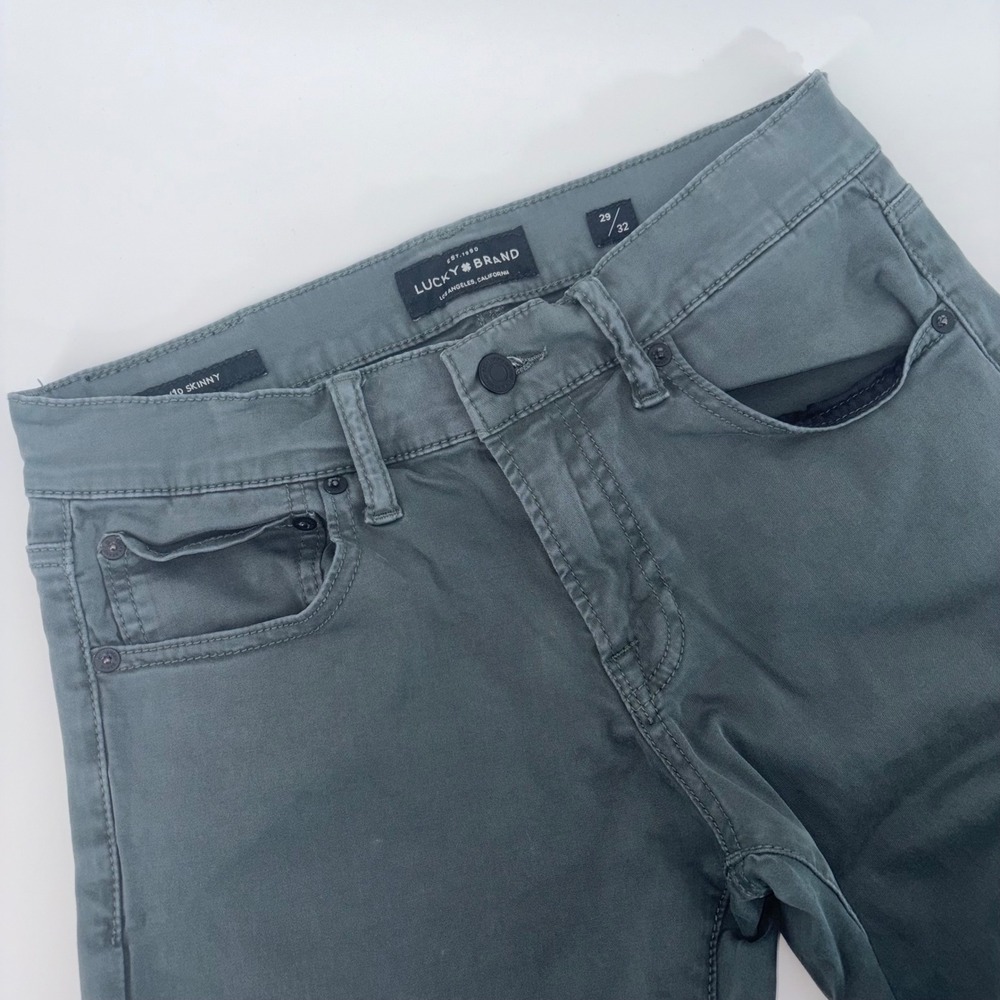 Lucky Brand 110 Skinny Mens Jeans 29x32 Green